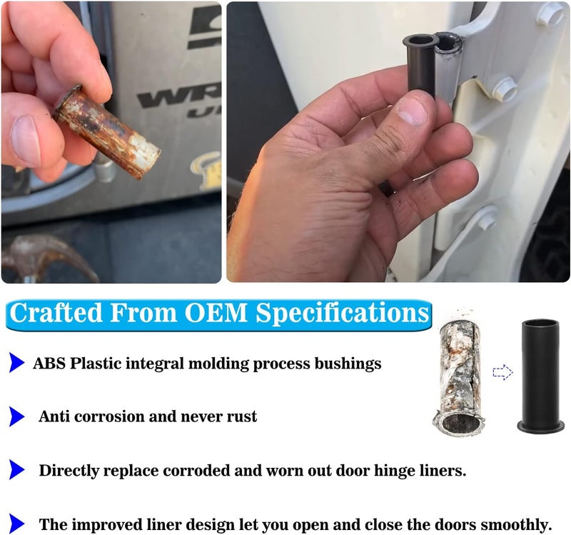 Bentolin Door Bushing Removal Tool Hinge Liners Door Pin Guides for Jeep Wrangler JK JKU JL JLU Gladiator JT 2007-2021 - Image 5